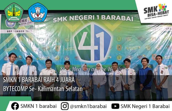 SMKN 1 Barabai Raih 4 Juara BYTECOMP Se-Kalimantan Selatan